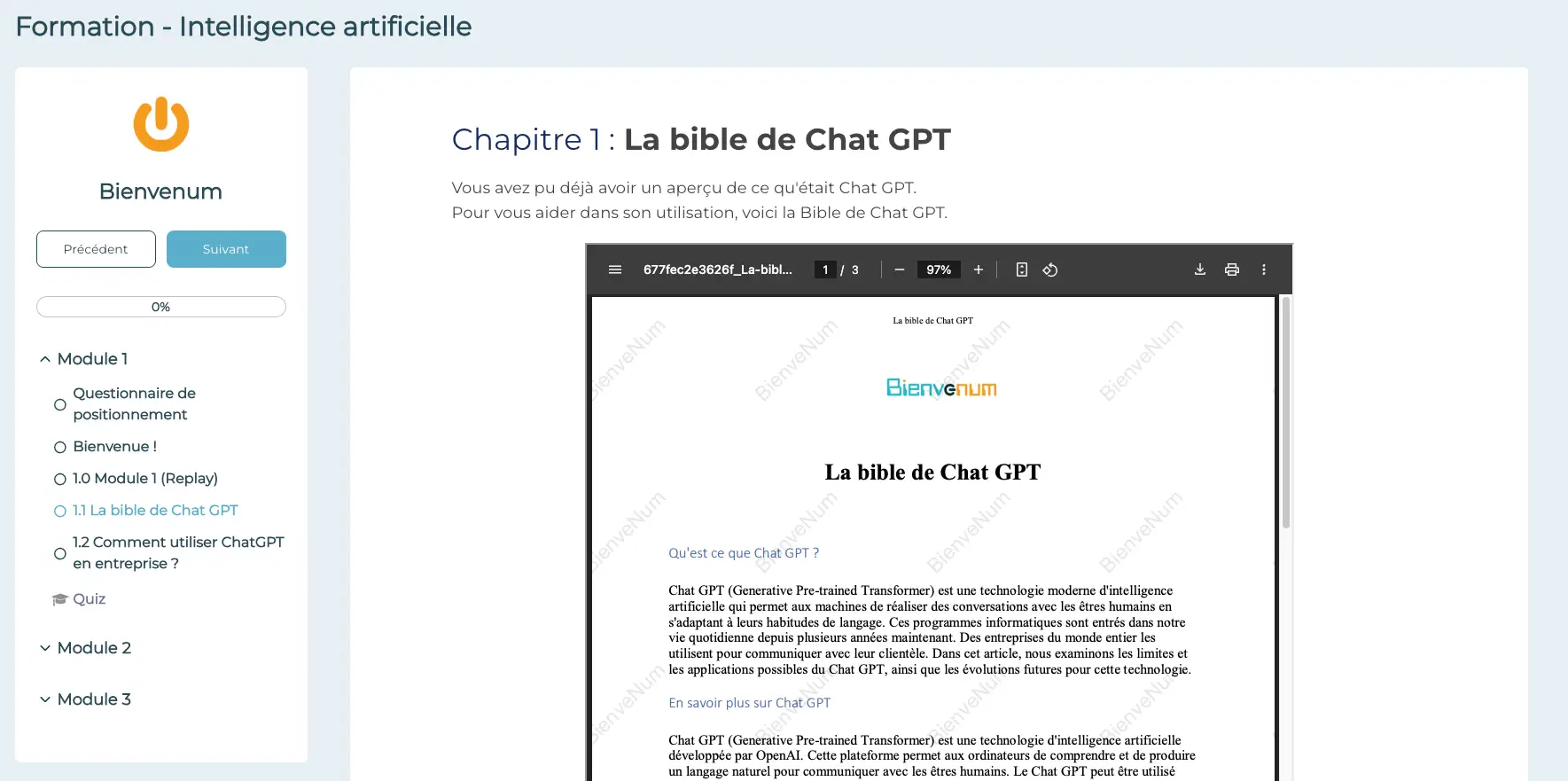 Section 1 - Formation Intelligence Artificielle