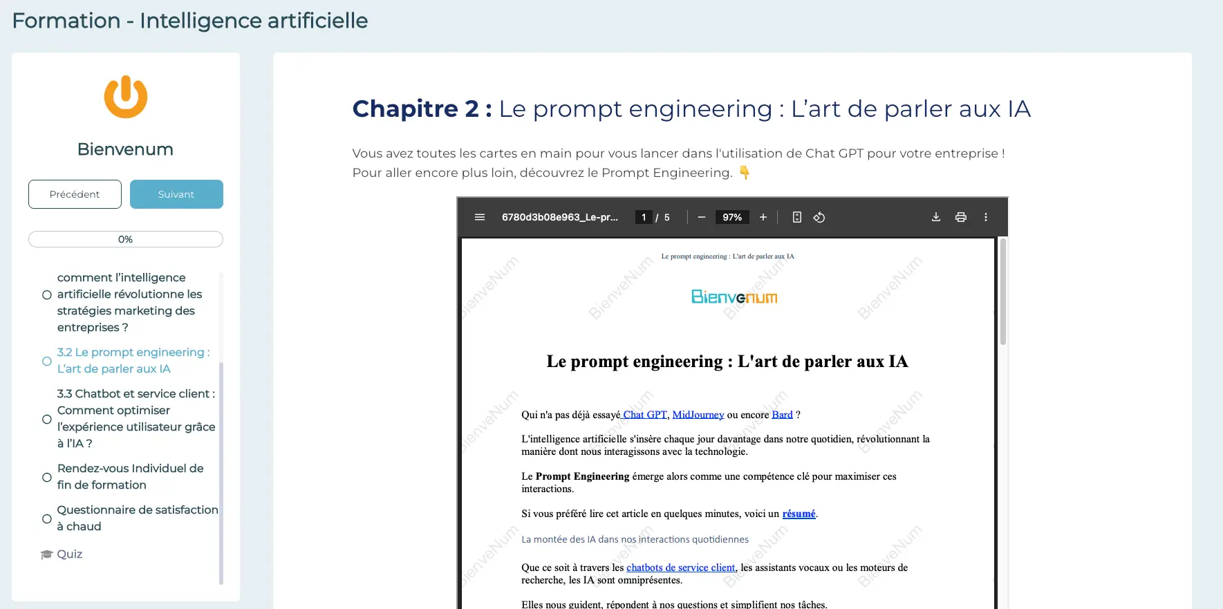 Section 3 - Formation Intelligence Artificielle